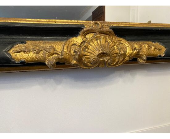 Specchiera in legno dorato
