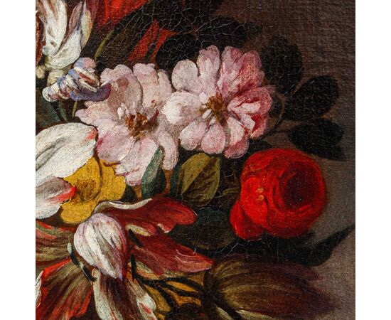 Nicola van Houbraken (Messina, 1668 – Pisa, 1733)(attr.), Vasi di fiori 