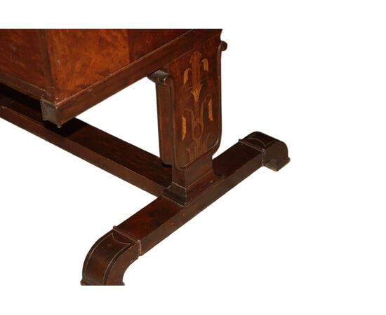 Scrivania Stile Direttorio Francese del 1800 In Legno di Mogano