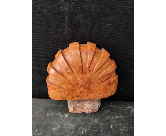 Deliziosa coppia di acquasantiere in marmo rosso di Verona - 25 x 25 cm