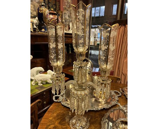 Coppia di girandol Baccarat 
