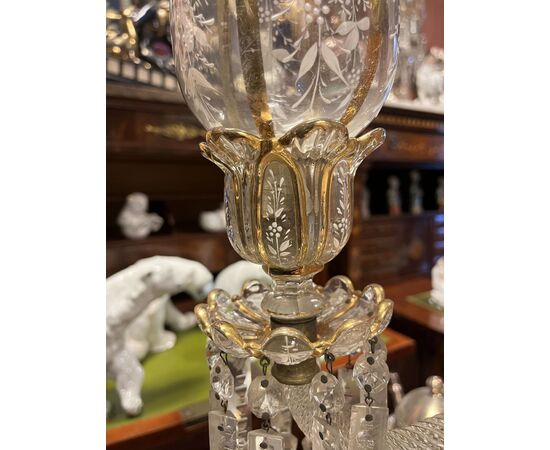 Coppia di girandol Baccarat 