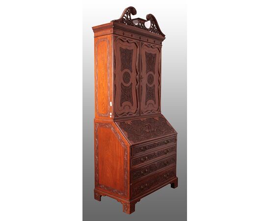 Trumeau inglese stile Regency di inizio 1800 con due ante