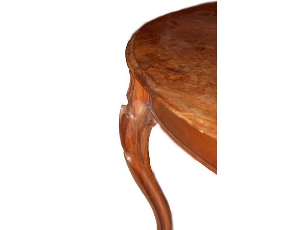 Tavolo ovalino allungabile del 1800 stile Biedermeier in legno di mogano