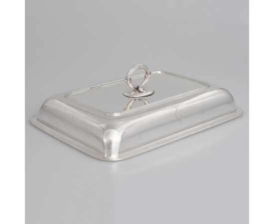 Coppia di legumiere e coperchio in argento sterling Giorgio III, Paul Storr, Londra, 1800