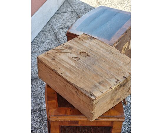 Trittico vicentino in legno di palma e ciliegio, periodo Impero – inizi XIX secolo