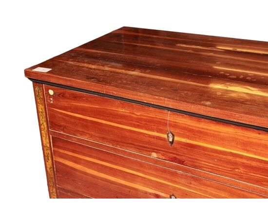 Comoncino di fine 1700 inizio 1800 stile Luigi XVI in legno di palissandro