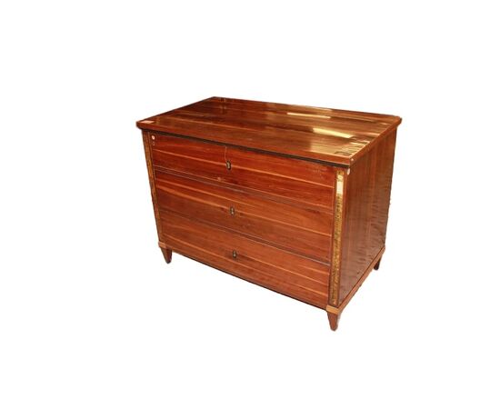 Comoncino di fine 1700 inizio 1800 stile Luigi XVI in legno di palissandro