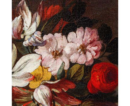 Nicola van Houbraken (Messina, 1668 – Pisa, 1733)(attr.), Vasi di fiori 