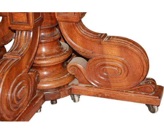 Tavolo stile Luigi Filippo in Legno di Noce del 1800 Francese