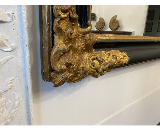Specchiera in legno dorato