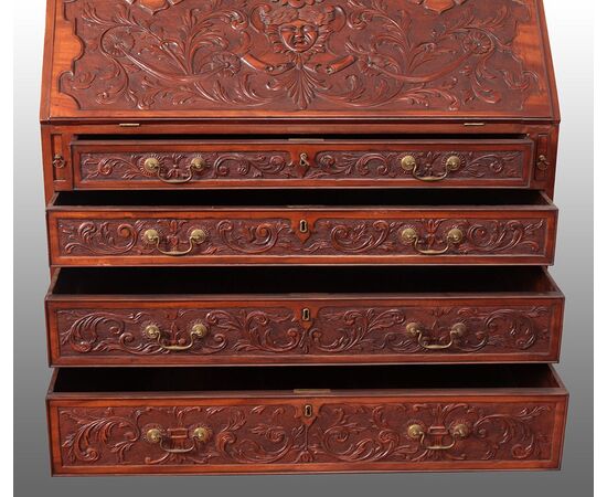 Trumeau inglese stile Regency di inizio 1800 con due ante