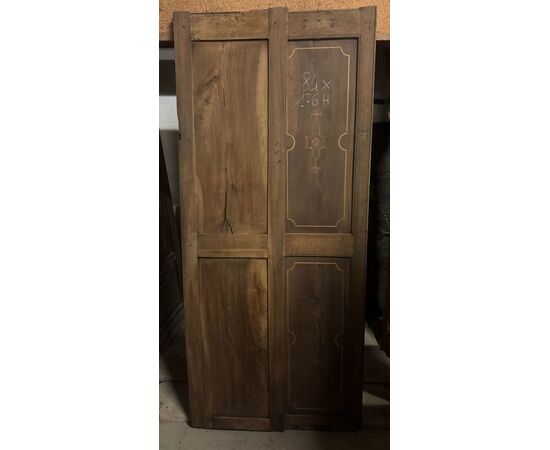 PAN429 - Coppia di ante in legno, epoca '700, misure cm L 84 x H 176