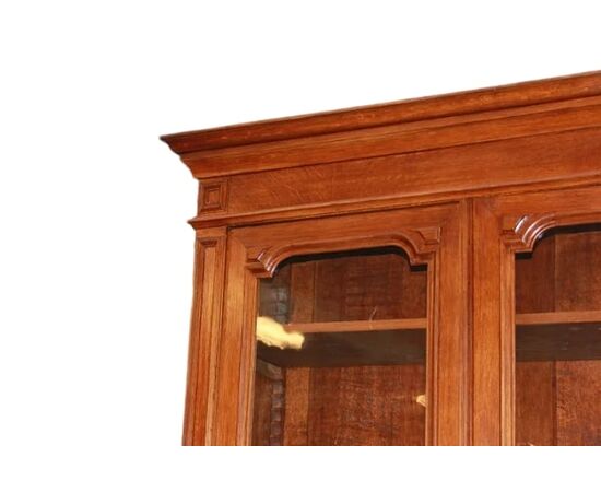 Grande credenza stile Luigi Filippo in legno di Rovere del 1800