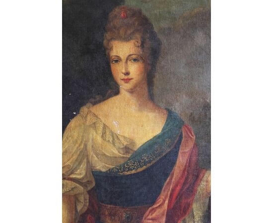 Ritratto di nobildonna, XVIII secolo, olio su tela