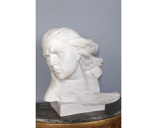 Scultura di marmo bianco "AIR WIND"