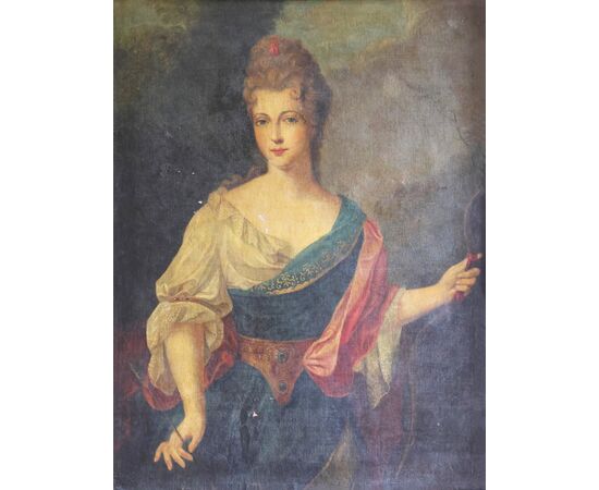 Ritratto di nobildonna, XVIII secolo, olio su tela