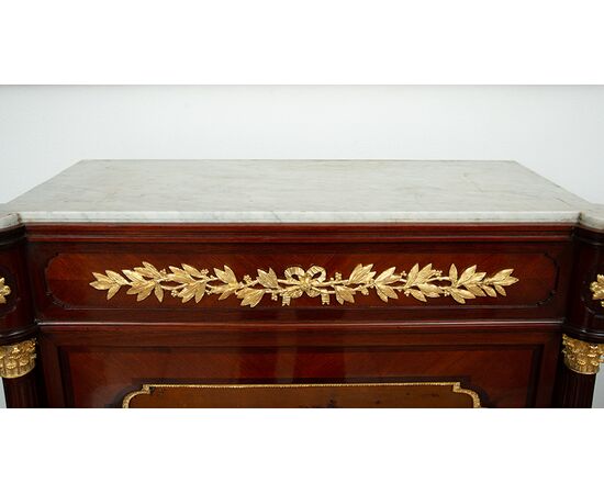 Credenza antica Napoleone III Francese alla maniera di "Vernis Martin". Periodo XIX secolo.