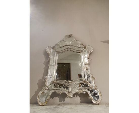 SPECCHIERA VETRO DI MURANO PRIMI XIX SECOLO