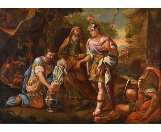 Alessandro Magno al sepolcro di Achille, Francesco De Mura (Napoli, 1696 – Napoli, 1782) Bottega di 