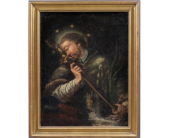 Pittore italiano (XVIII secolo) - San Giovanni Nepomuceno.