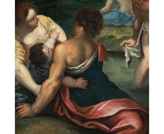 Pittore italiano (XVII sec.) - Battesimo di Cristo.