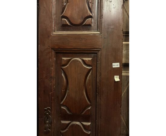 PTCI559 - Portoncino antico in legno, epoca '700, misure cm L 101 x H 207