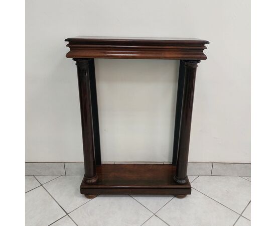 Consolle con specchiera in palissandro stile Impero 