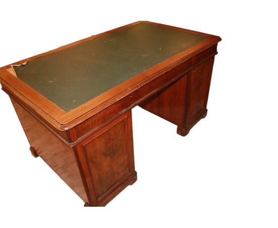 Scrivania Stile Luigi Filippo con Colonne e Cassetti