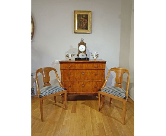 CASSETTONE TOSCANO NEOCLASSICO IN CILIEGIO FINE XVIII SECOLO 