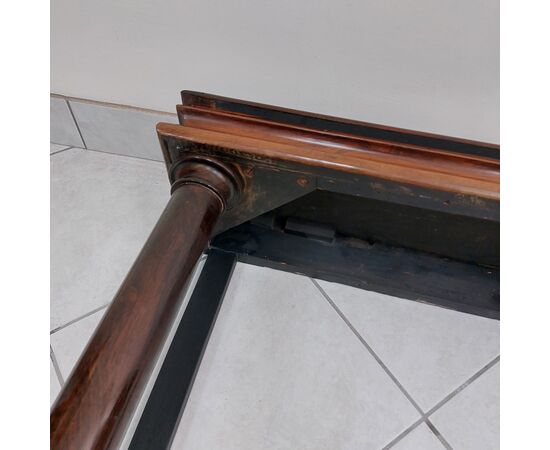 Consolle con specchiera in palissandro stile Impero 