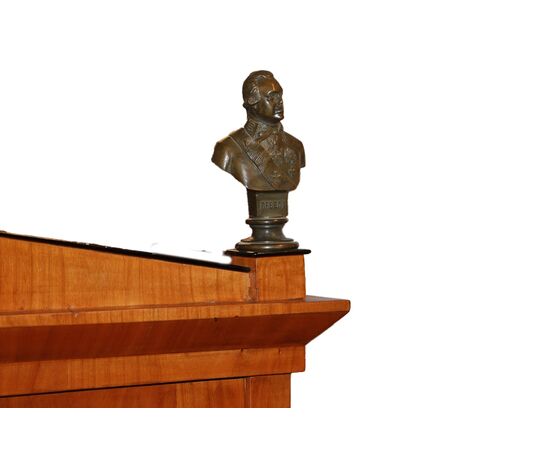 Vetrina Russa Stile Biedermeier in legno di Betulla inizio 1800