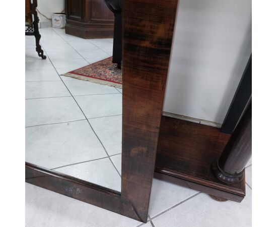 Consolle con specchiera in palissandro stile Impero 