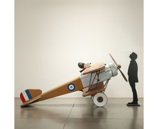 Modello di Aereo con Snoopy Aviatore Italia XXI Secolo
