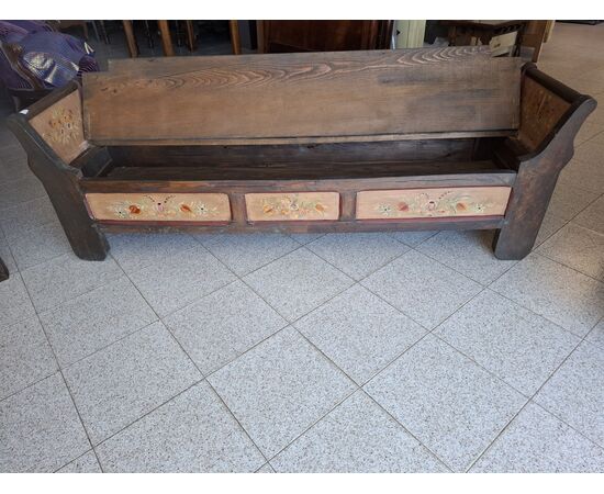 Cassapanca dipinta H 58 - 178 x 45