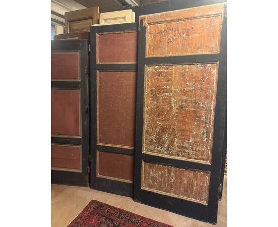 PTS890 - N. 4 Porte semplici laccate, epoca '800, misure diverse