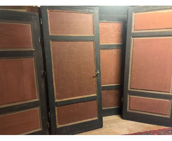 PTS890 - N. 4 Porte semplici laccate, epoca '800, misure diverse