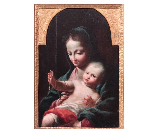 Pittore Veneto del '600 - Madonna con Bambino