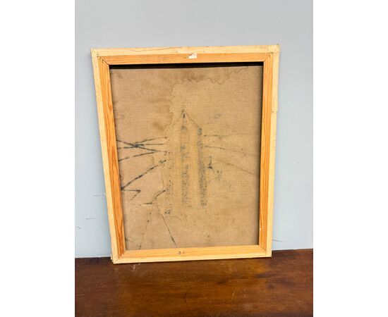Dipinto a smalti policromi, arte moderna e contemporanea, 76x59 cm. Stato molto buono, XX sec.