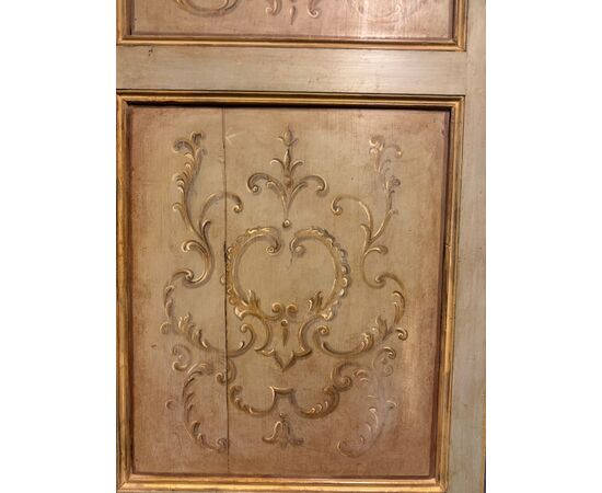 PTS891 - N. 2 Porte da albergo laccate, epoca '800, luce cm L 83 x H 194