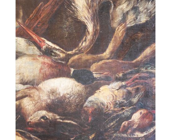 Giovanni Crivelli detto il Crivellino; Milano - Parma 1760, Scena di caccia, olio su tela
