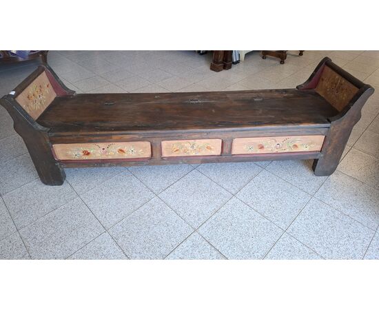 Cassapanca dipinta H 58 - 178 x 45