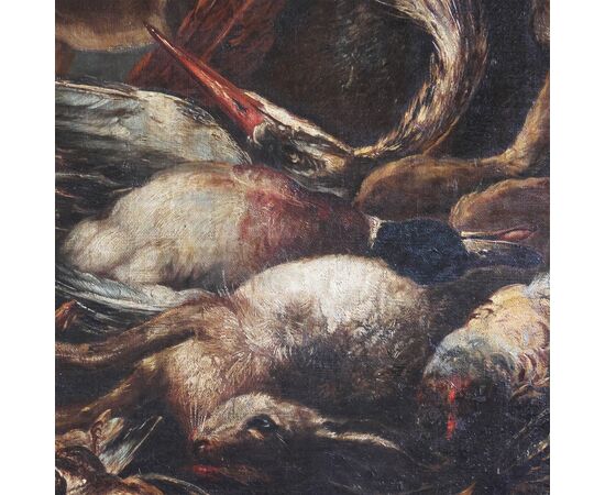 Giovanni Crivelli detto il Crivellino; Milano - Parma 1760, Scena di caccia, olio su tela