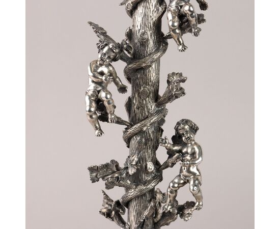 Lampada in Argento Manifattura Danilo Rossi Milano