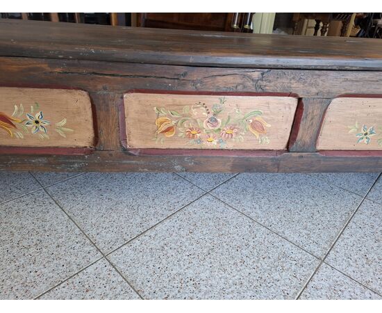 Cassapanca dipinta H 58 - 178 x 45