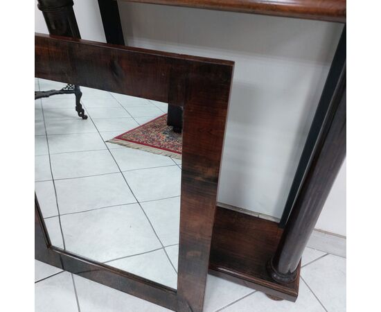 Consolle con specchiera in palissandro stile Impero 