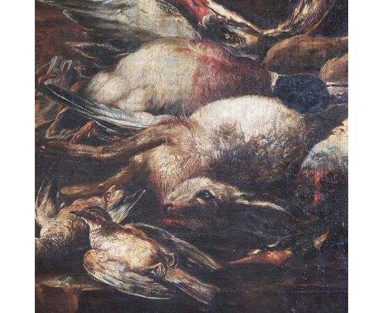 Giovanni Crivelli detto il Crivellino; Milano - Parma 1760, Scena di caccia, olio su tela
