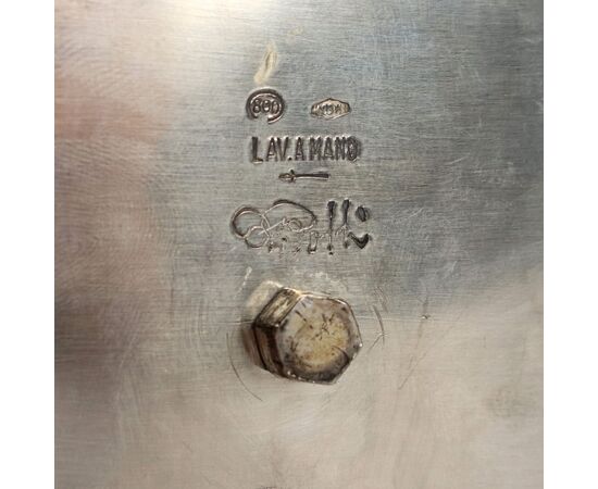 Lampada in Argento Manifattura Danilo Rossi Milano