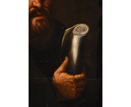Ritratto dell'alchimista Morieno Romano, Pittore manierista fiammingo XVII secolo