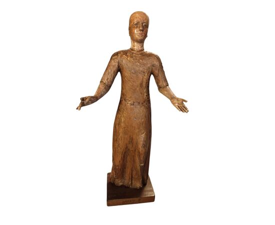 Raro manichino in legno policromo XVII secolo